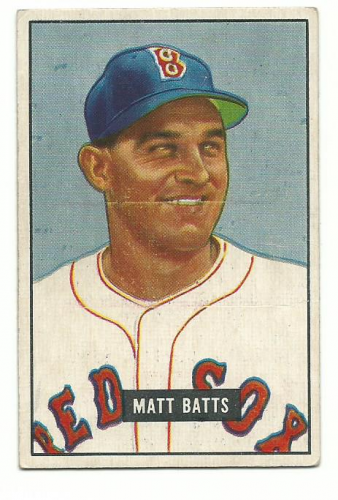 1951 Bowman #129 Matt Batts
