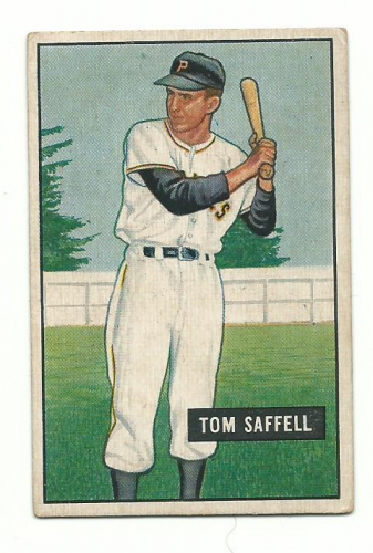 1951 Bowman #130 Tom Saffell RC