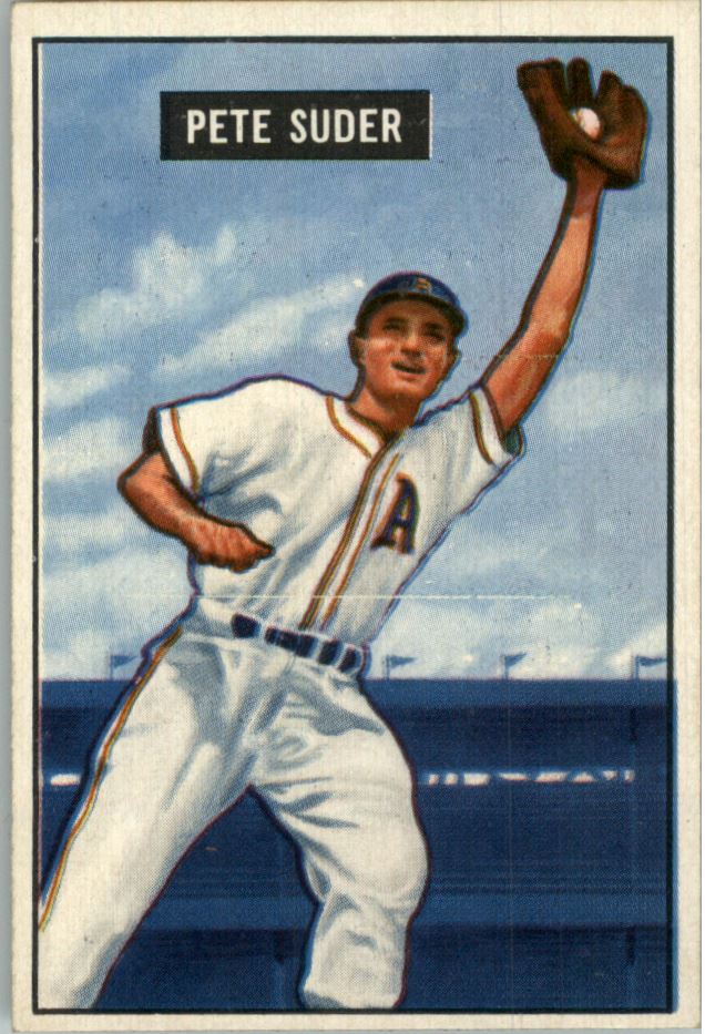 1951 Bowman #154 Pete Suder