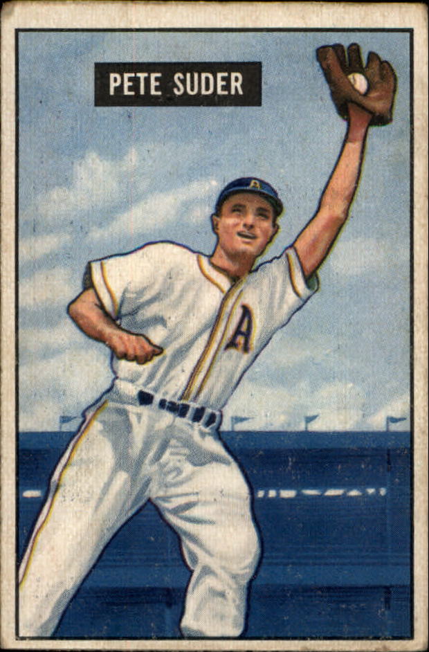 1951 Bowman #154 Pete Suder