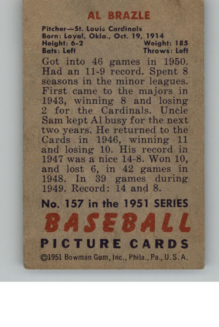 1951 BOWMAN BASEBALL ASSORTED SINGLES U-PICK