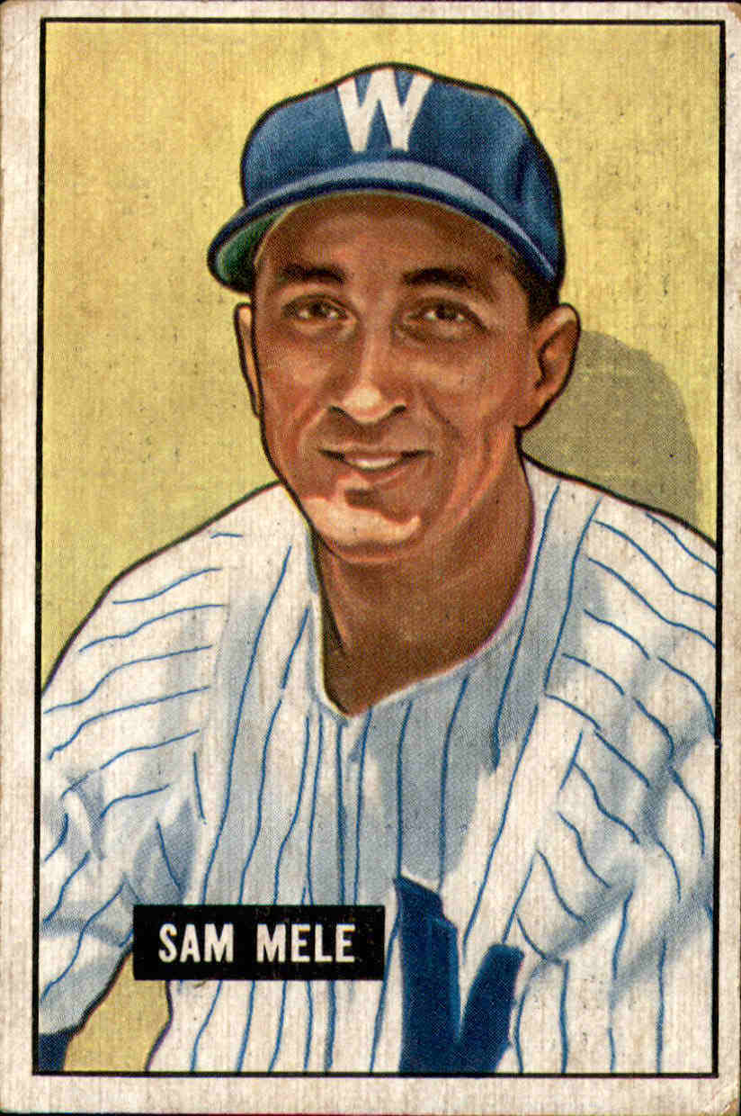 1951 Bowman #168 Sam Mele