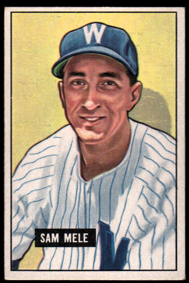 1951 Bowman #168 Sam Mele