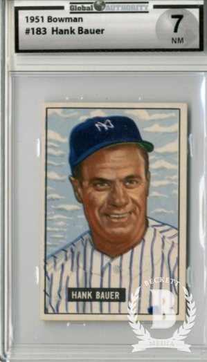 1951 Bowman #183 Hank Bauer