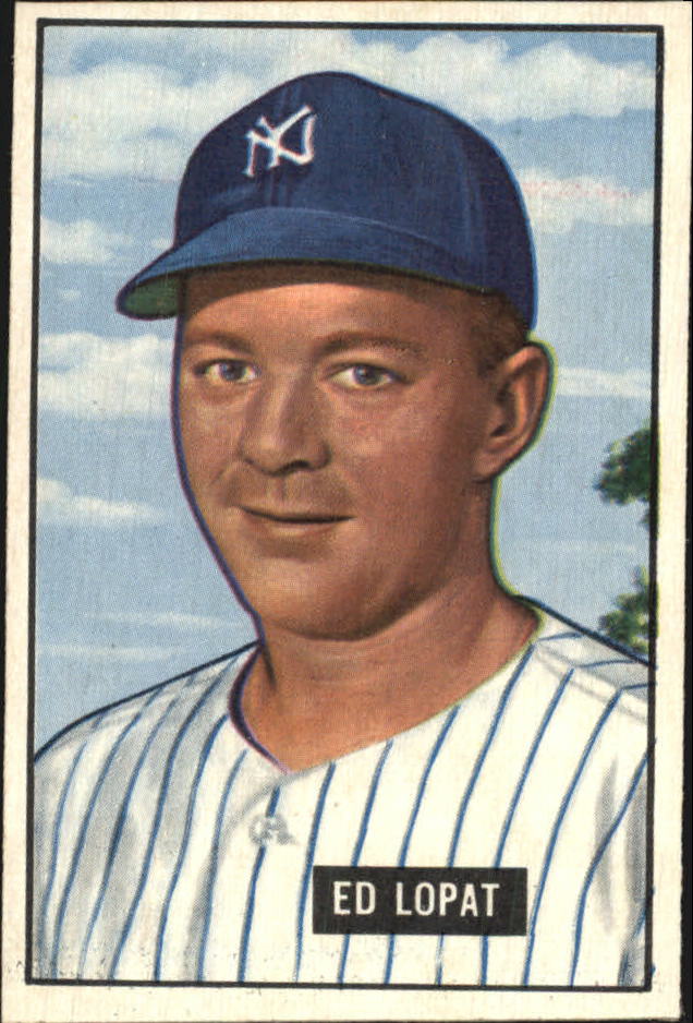 1951 Bowman #218 Ed Lopat