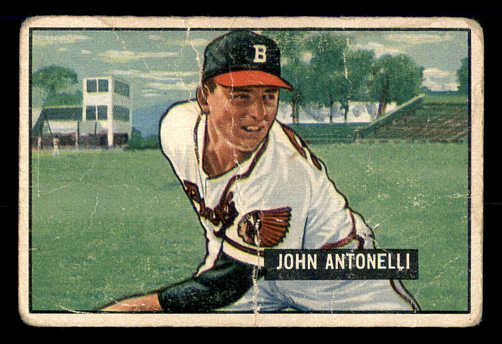 1951 Bowman #243 Johnny Antonelli