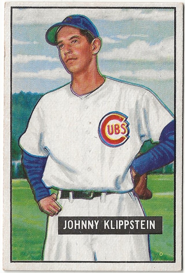 1951 Bowman #248 Johnny Klippstein RC