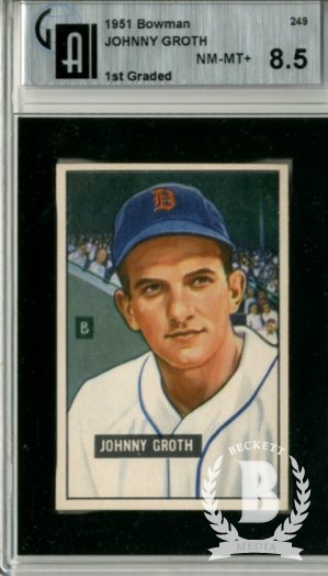 1951 Bowman #249 Johnny Groth