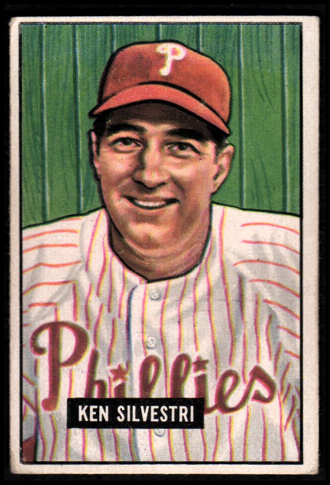 1951 Bowman #256 Ken Silvestri RC