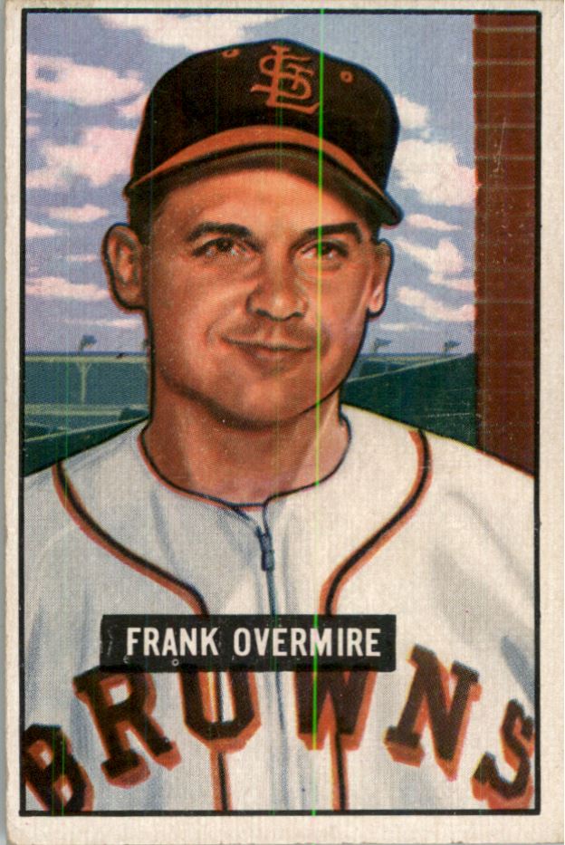 1951 Bowman #280 Frank Overmire