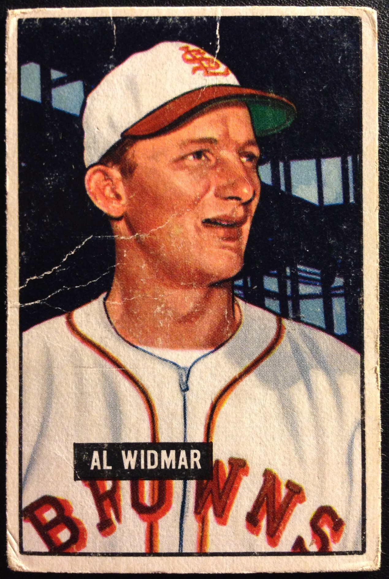 1951 Bowman #281 Al Widmar RC