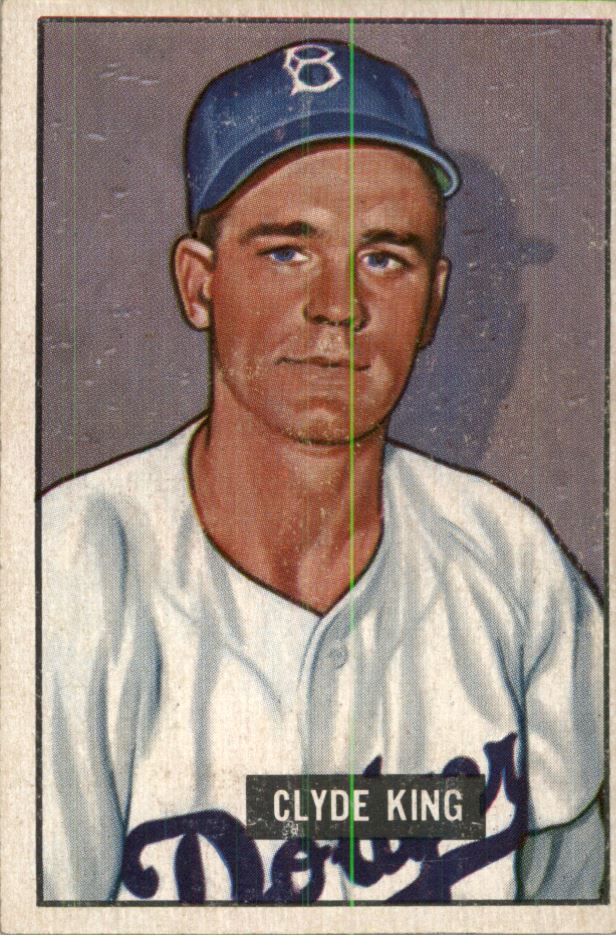 1951 Bowman #299 Clyde King RC