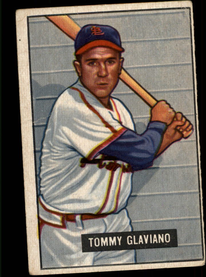 1951 Bowman #301 Tommy Glaviano RC