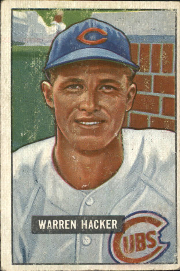 1951 Bowman #318 Warren Hacker RC