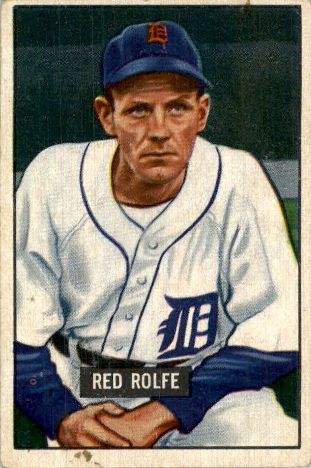 1951 Bowman #319 Red Rolfe MG
