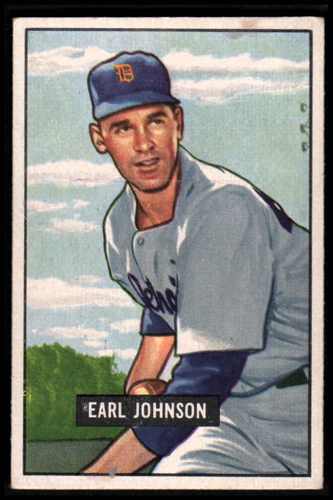 1951 Bowman #321 Earl Johnson