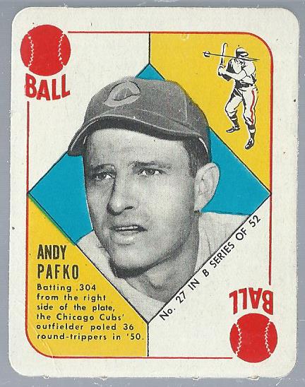 1951 Topps Blue Backs #27 Andy Pafko