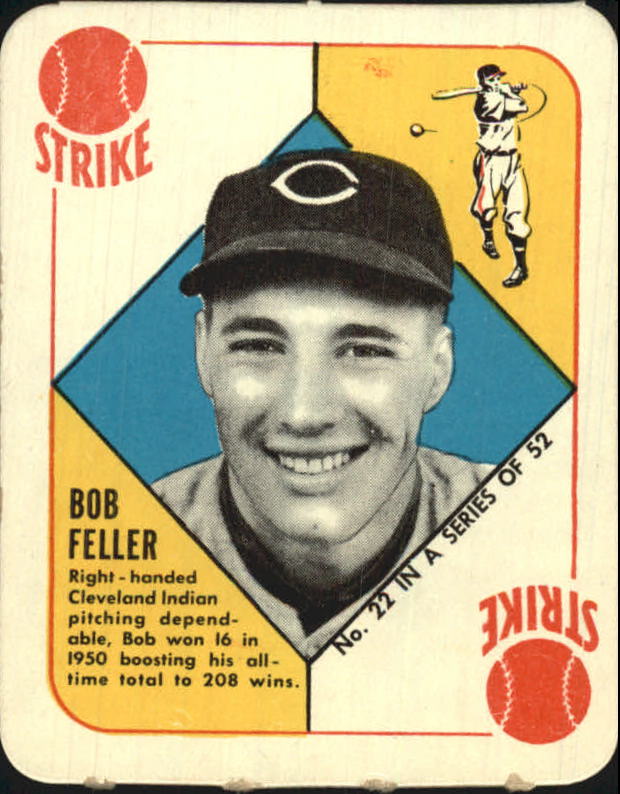 1951 Topps Red Backs #22 Bob Feller