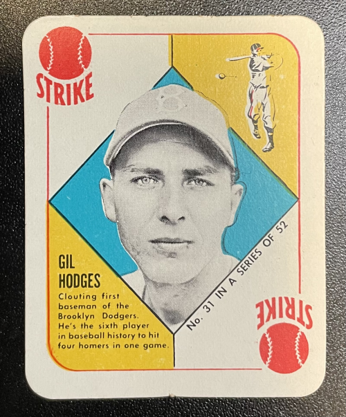 Gil Hodges Brooklyn Dodgers Custom Baseball Card 1953 Style 