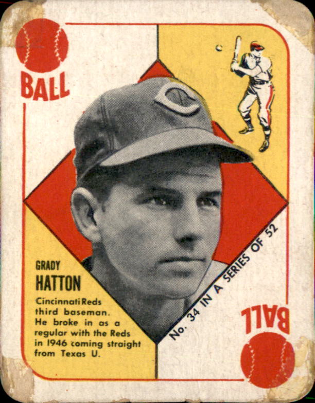 1951 Topps Red Backs #34 Grady Hatton