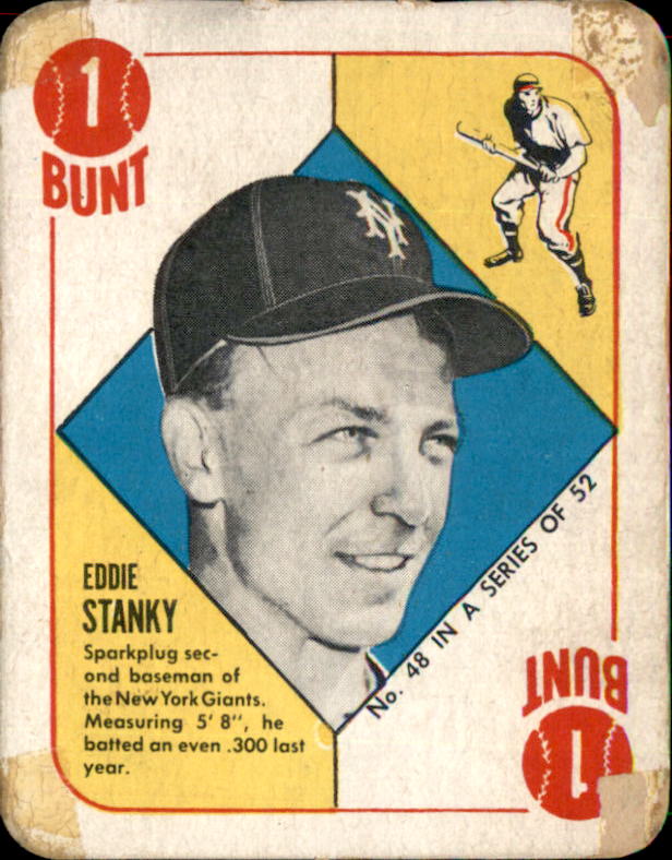 1951 Topps Red Backs #48 Eddie Stanky