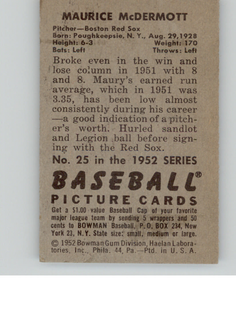 1952 BOWMAN BASEBALLL ASSORTED SINGLES U-PICK - Picture 15 of 81