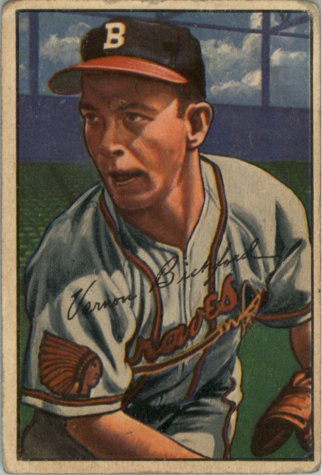 1952 Bowman #48 Vern Bickford
