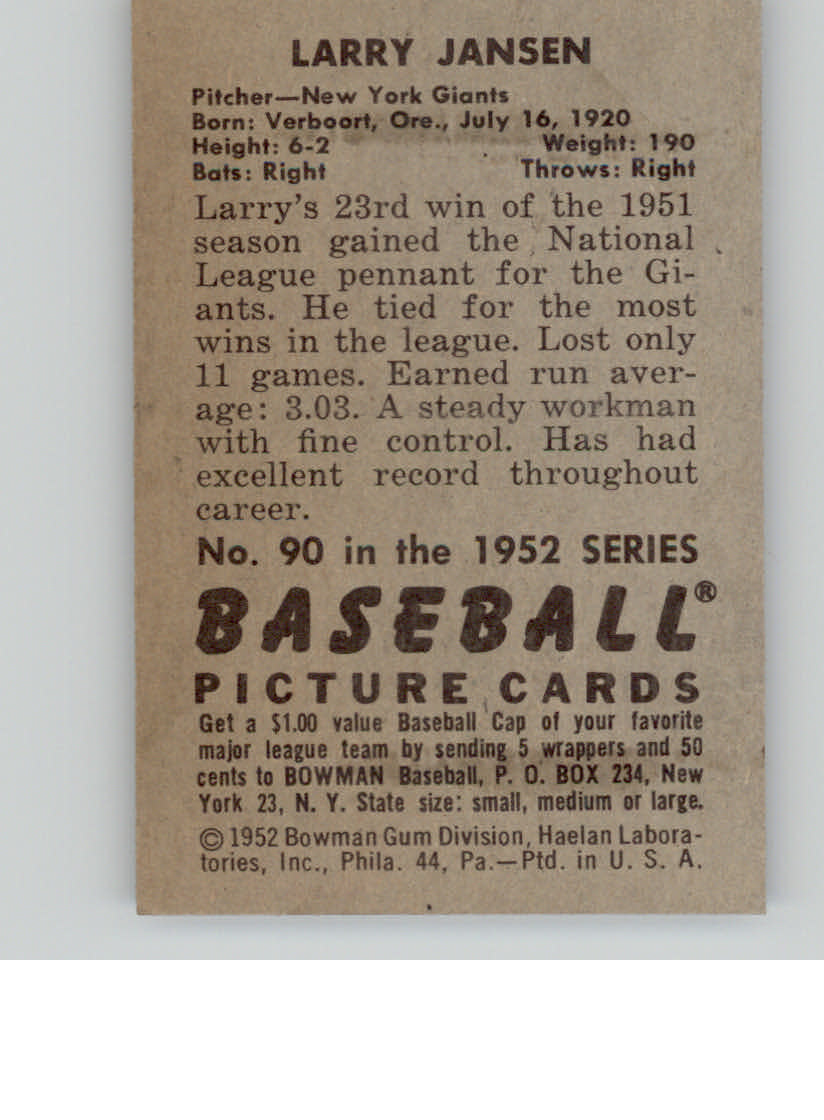 1952 BOWMAN BASEBALLL ASSORTED SINGLES U-PICK - Picture 37 of 81