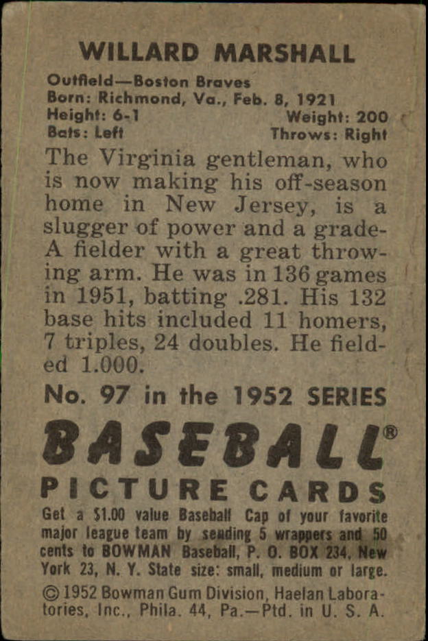 1952 BOWMAN BASEBALLL ASSORTED SINGLES U-PICK - Picture 39 of 81