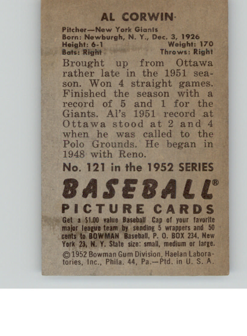 1952 BOWMAN BASEBALLL ASSORTED SINGLES U-PICK - Picture 45 of 81