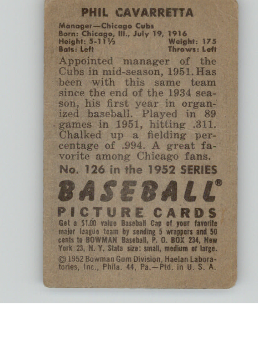 1952 BOWMAN BASEBALLL ASSORTED SINGLES U-PICK - Picture 47 of 81