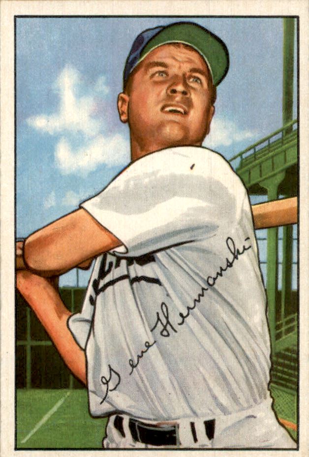 1952 Bowman #136 Gene Hermanski