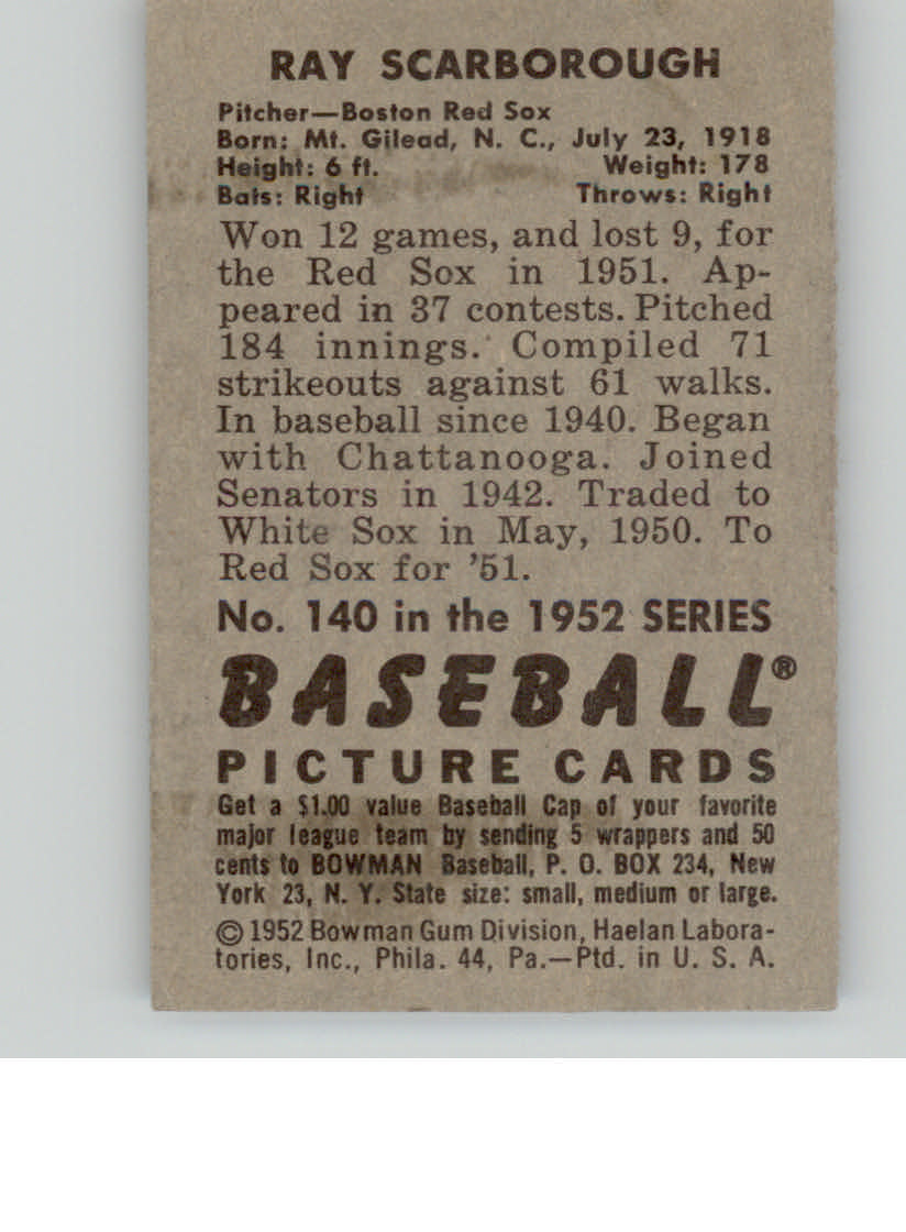 1952 BOWMAN BASEBALLL ASSORTED SINGLES U-PICK - Picture 53 of 81
