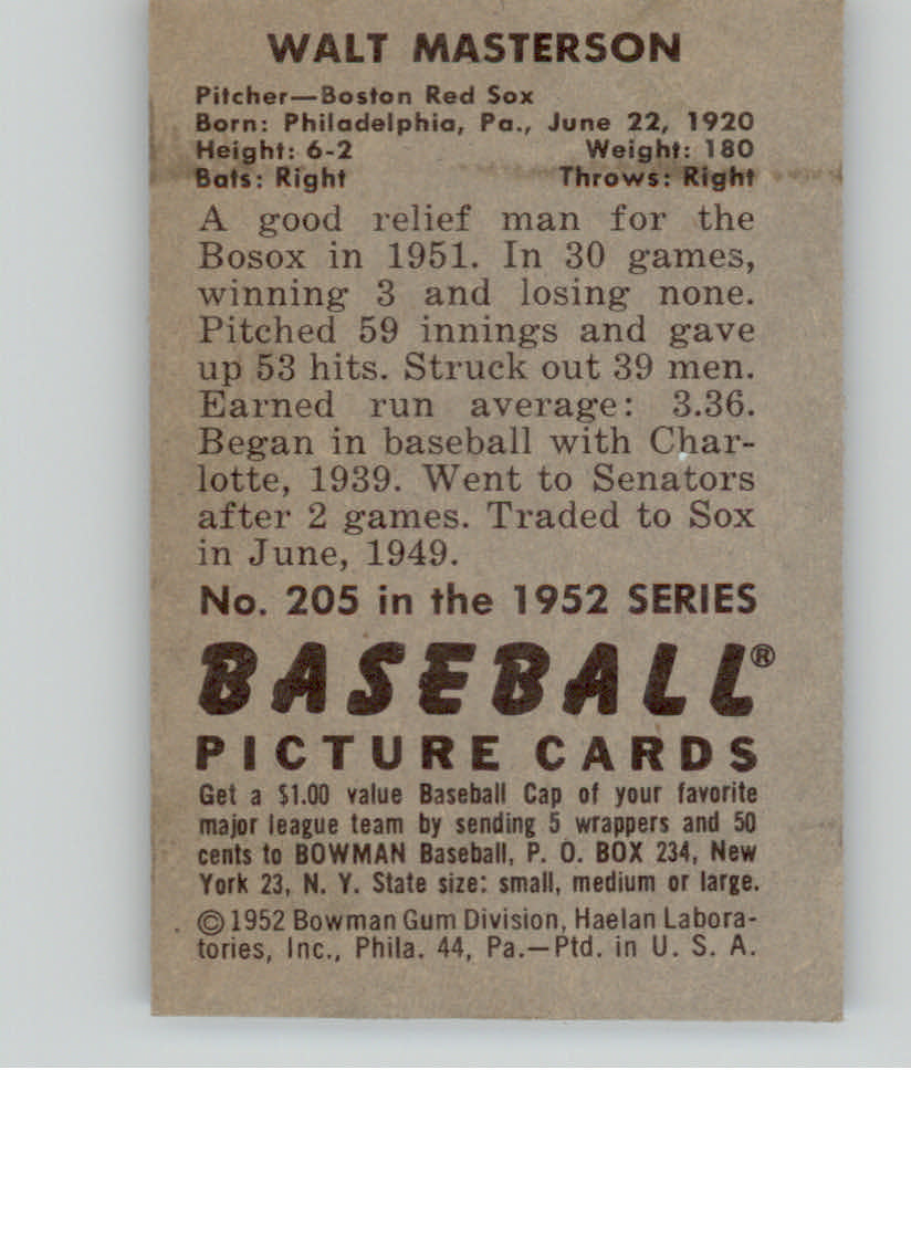 1952 BOWMAN BASEBALLL ASSORTED SINGLES U-PICK - Picture 71 of 81