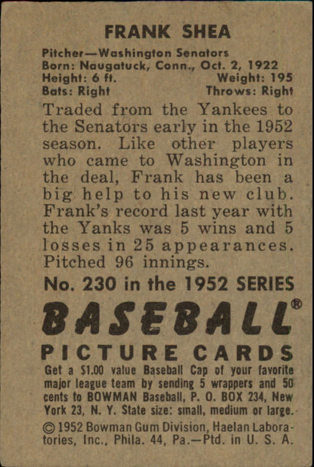 1952 BOWMAN BASEBALLL ASSORTED SINGLES U-PICK - Picture 75 of 81