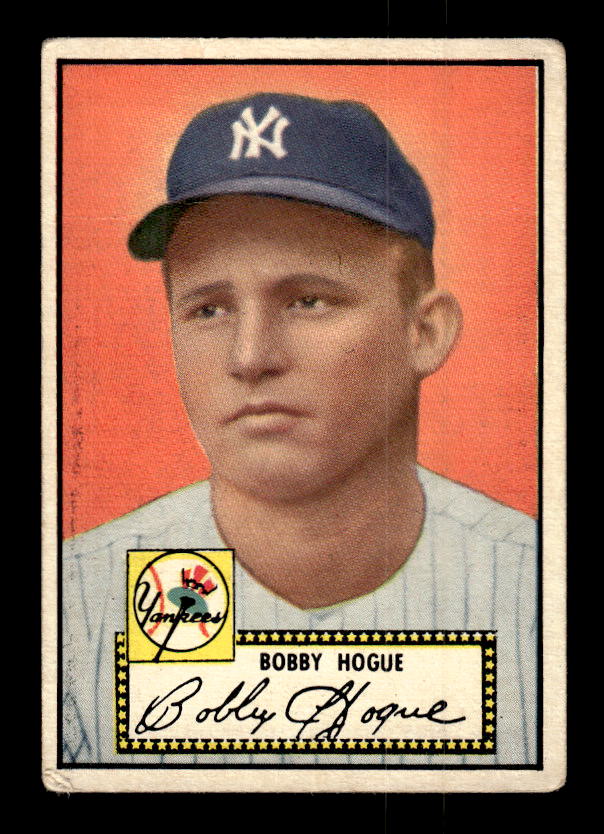 1952 Topps #9A Robert Hogue Black RC