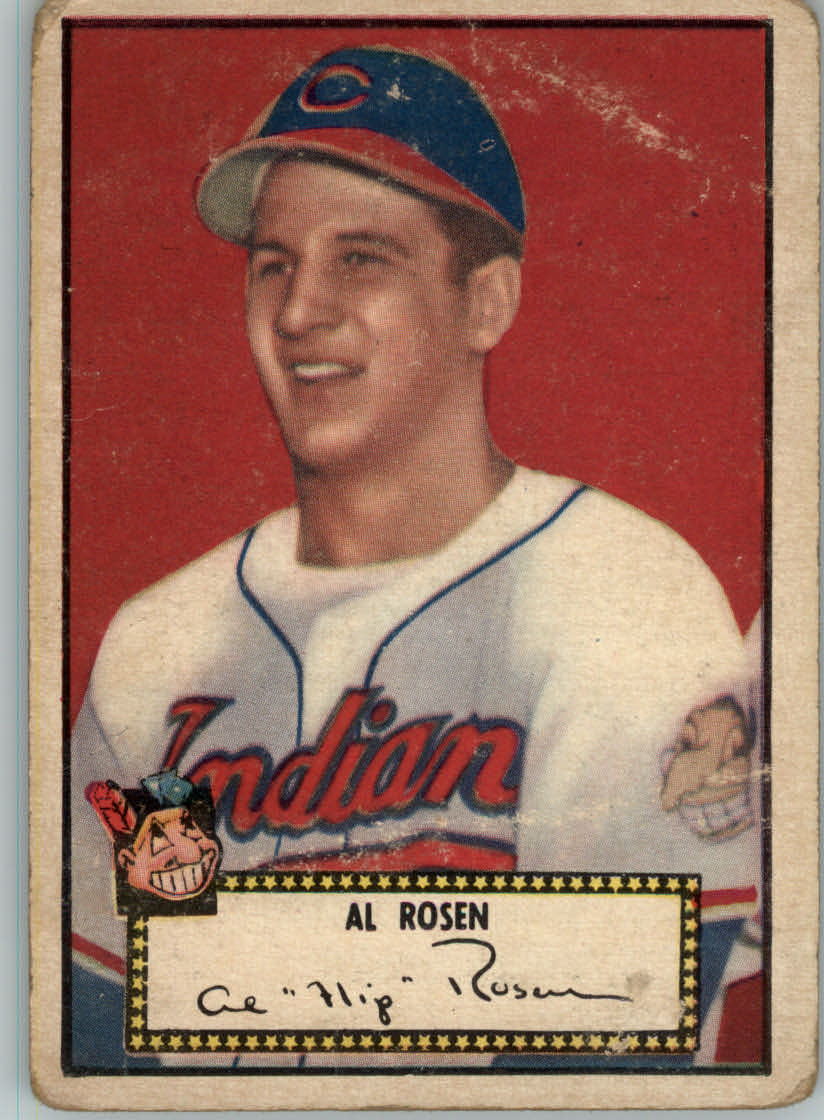 1952 Topps #10A Al Rosen Black