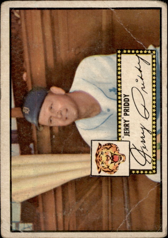 1952 Topps #28A Jerry Priddy Black