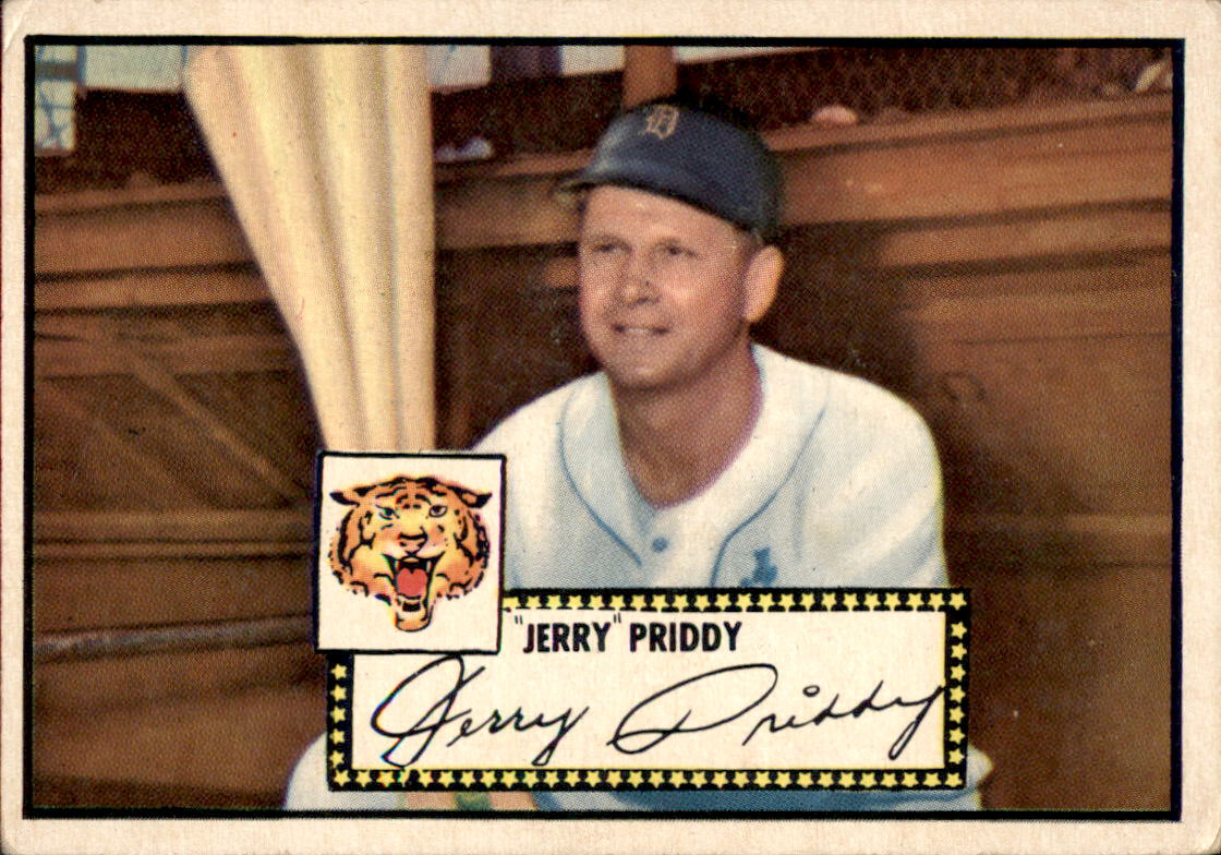 1952 Topps #28A Jerry Priddy Black