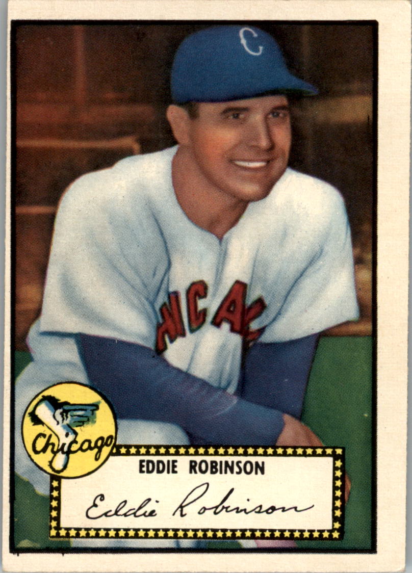 1952 Topps #32A Eddie Robinson Black