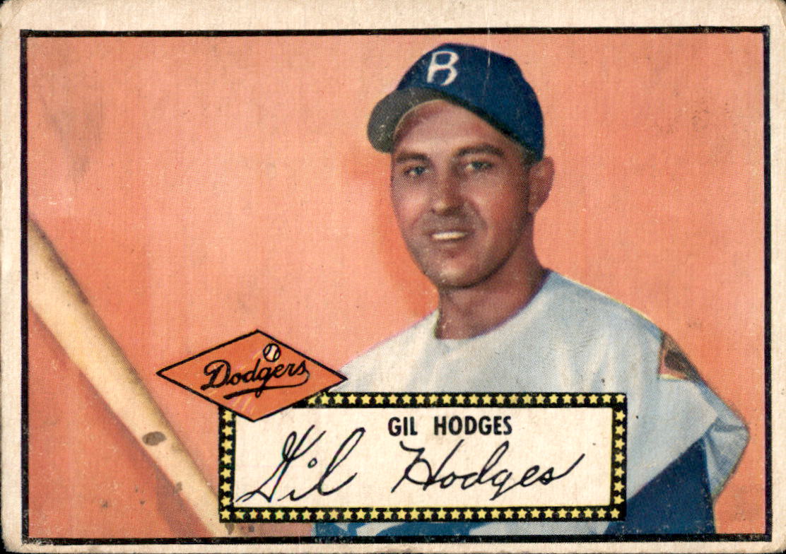1952 Topps #36A Gil Hodges Black