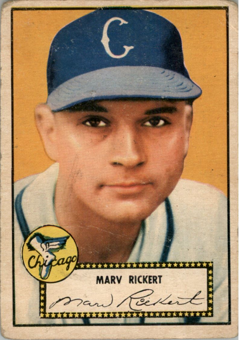 1952 Topps #50 Marv Rickert RC