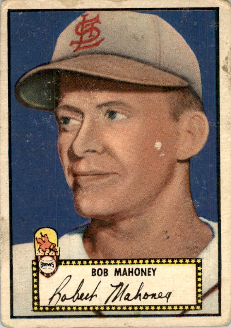 1952 Topps #58A Bob Mahoney Black RC