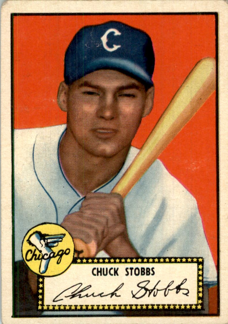 1952 Topps #62A Chuck Stobbs Black RC