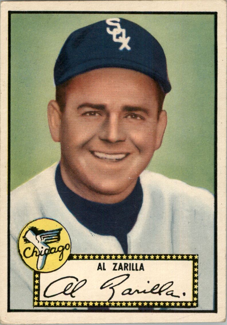 1952 Topps #70A Al Zarilla Black
