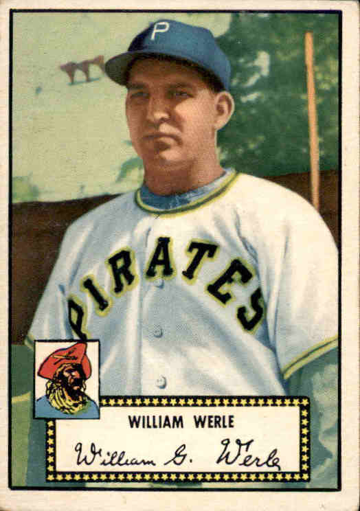 1952 Topps #73A Bill Werle Black