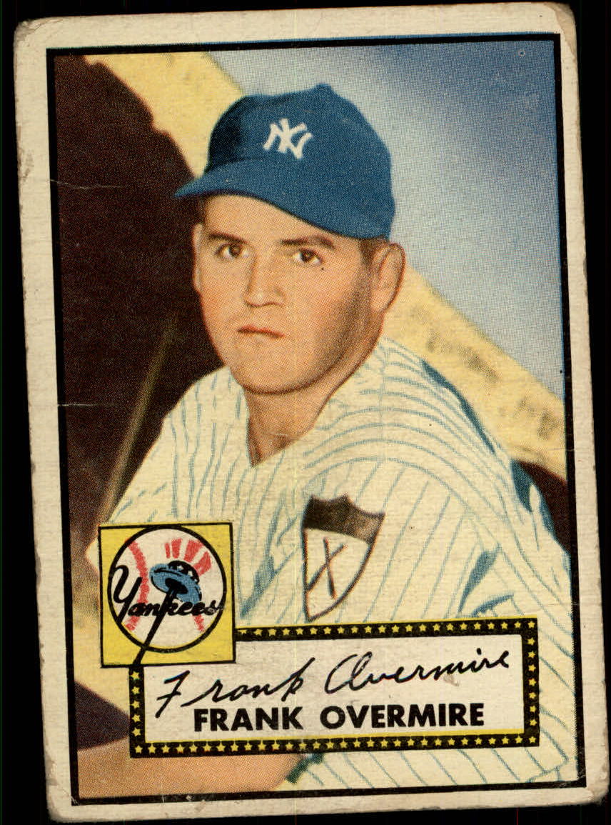 1952 Topps #155 Frank Overmire