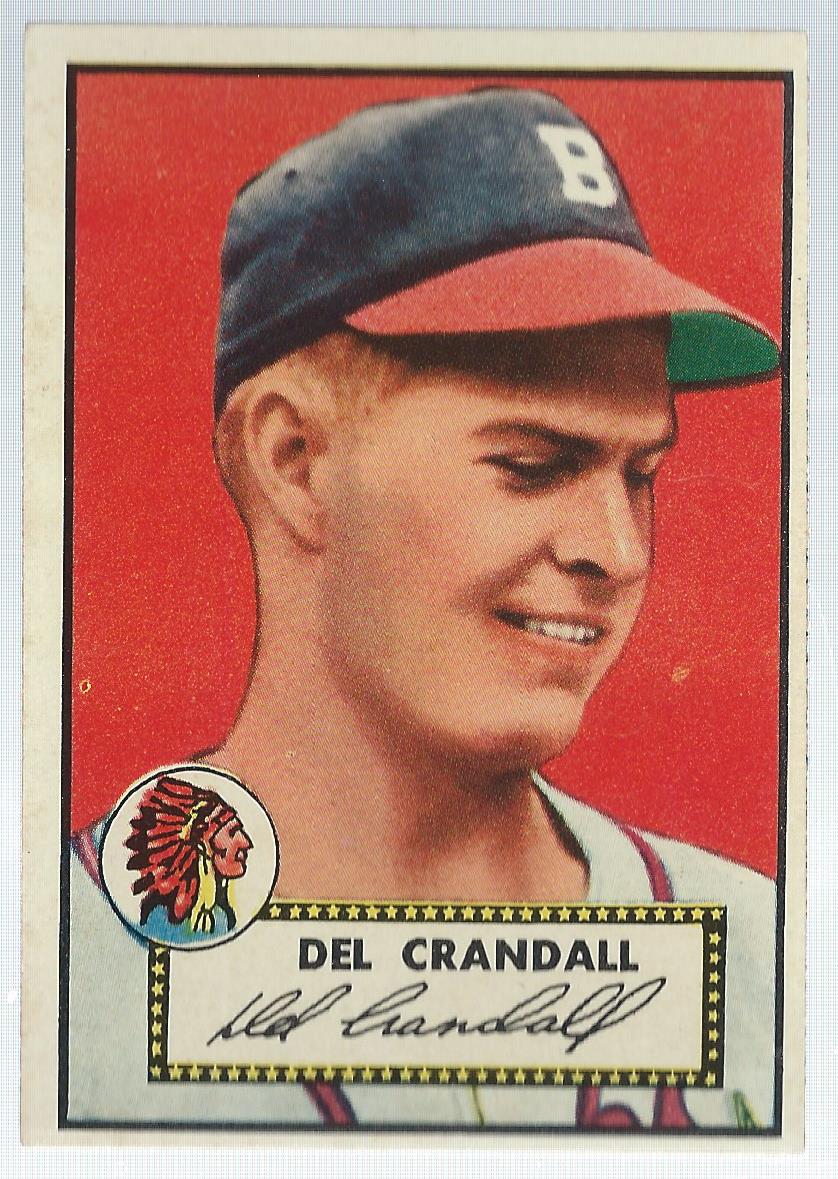 Del Crandall autographed Baseball Card (Milwaukee Braves) 1953