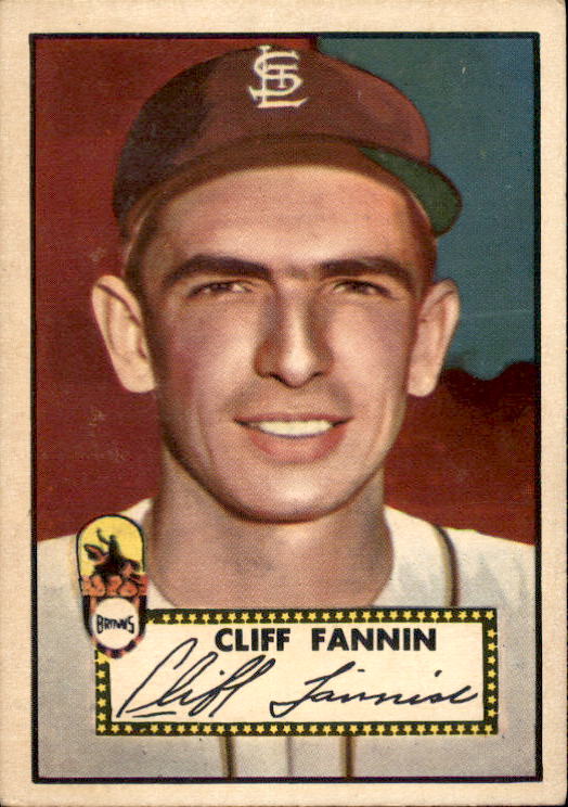 1952 Topps #285 Cliff Fannin SP