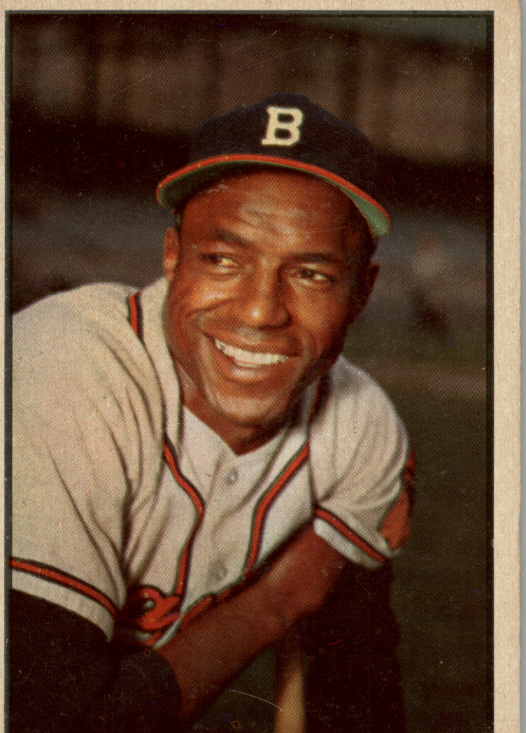 1953 Bowman Color #3 Sam Jethroe